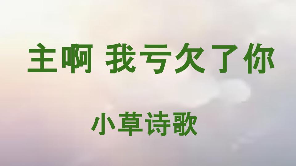 主啊 我亏欠了你